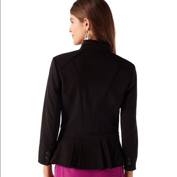 WHBM Seasonless Ruffle Lapel Jacket, Sz 10 - Picture 7 of 7